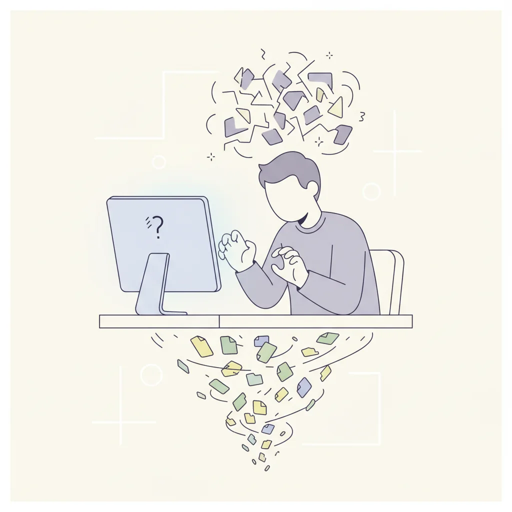 검색해도 파일을 찾지 못하는 좌절