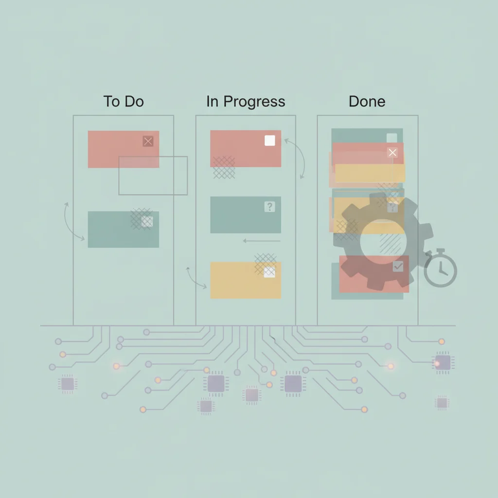 카드를 옮기는 게 진척이라고 착각했다