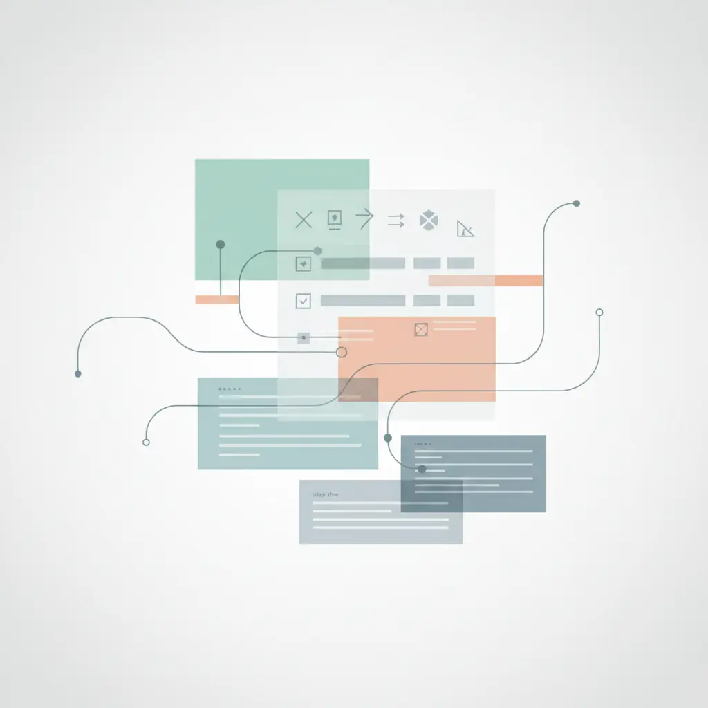 화면에 가득한 단축키 치트시트, 여러 개의 스크립트 파일, 워크플로우 다이어그램