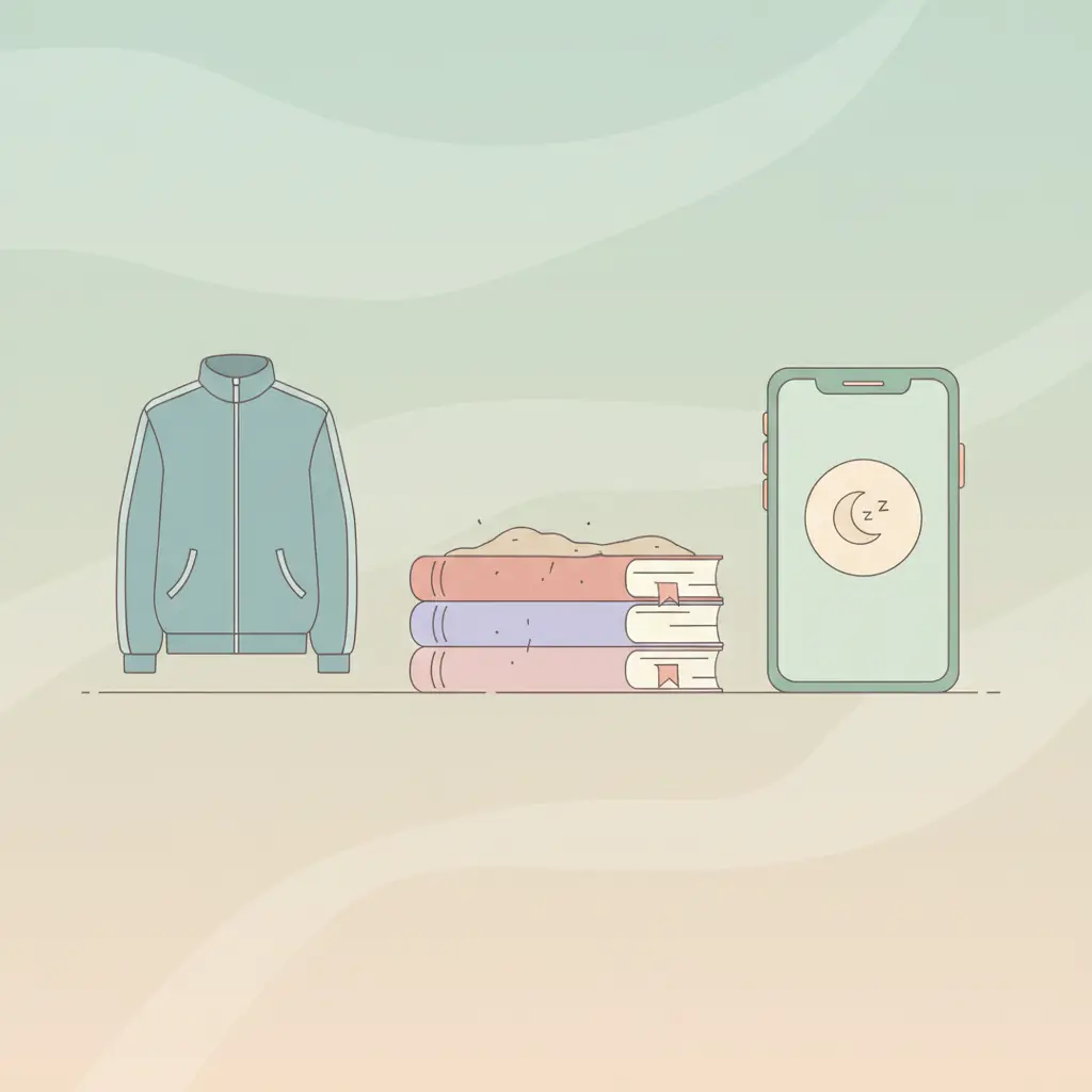 비어있는 운동복, 먼지 쌓인 책, 사용하지 않은 명상 앱