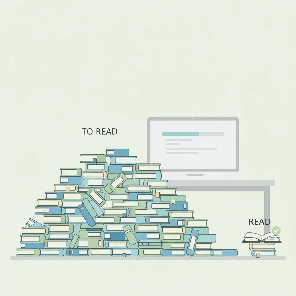 책은 쌓이고 읽기는 안 했다