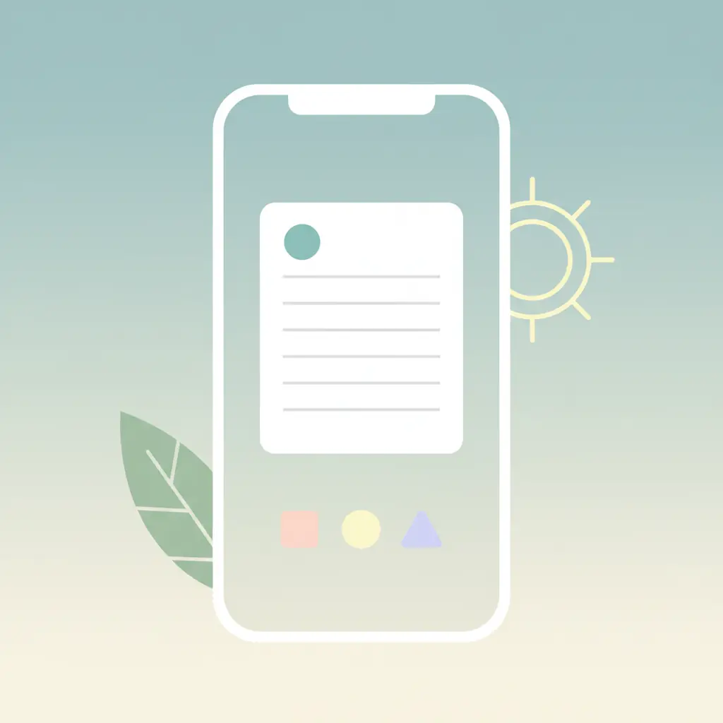 단순한 메모장 앱, 기본 기능만 있는 깔끔한 화면